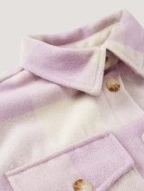 Karirasta jakna v slogu srajce - Vzorec/večbarvna_6130579