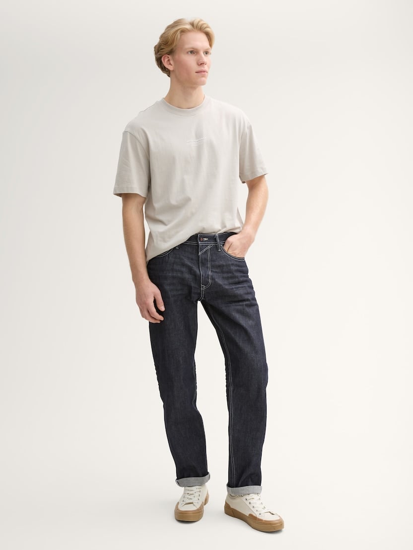  Kavbojke z ravnim krojem - Modra-1044913-10116