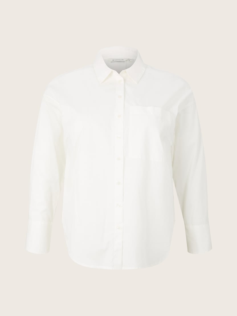 Klasična duga košulja dugih rukava - Bijela_5472172
