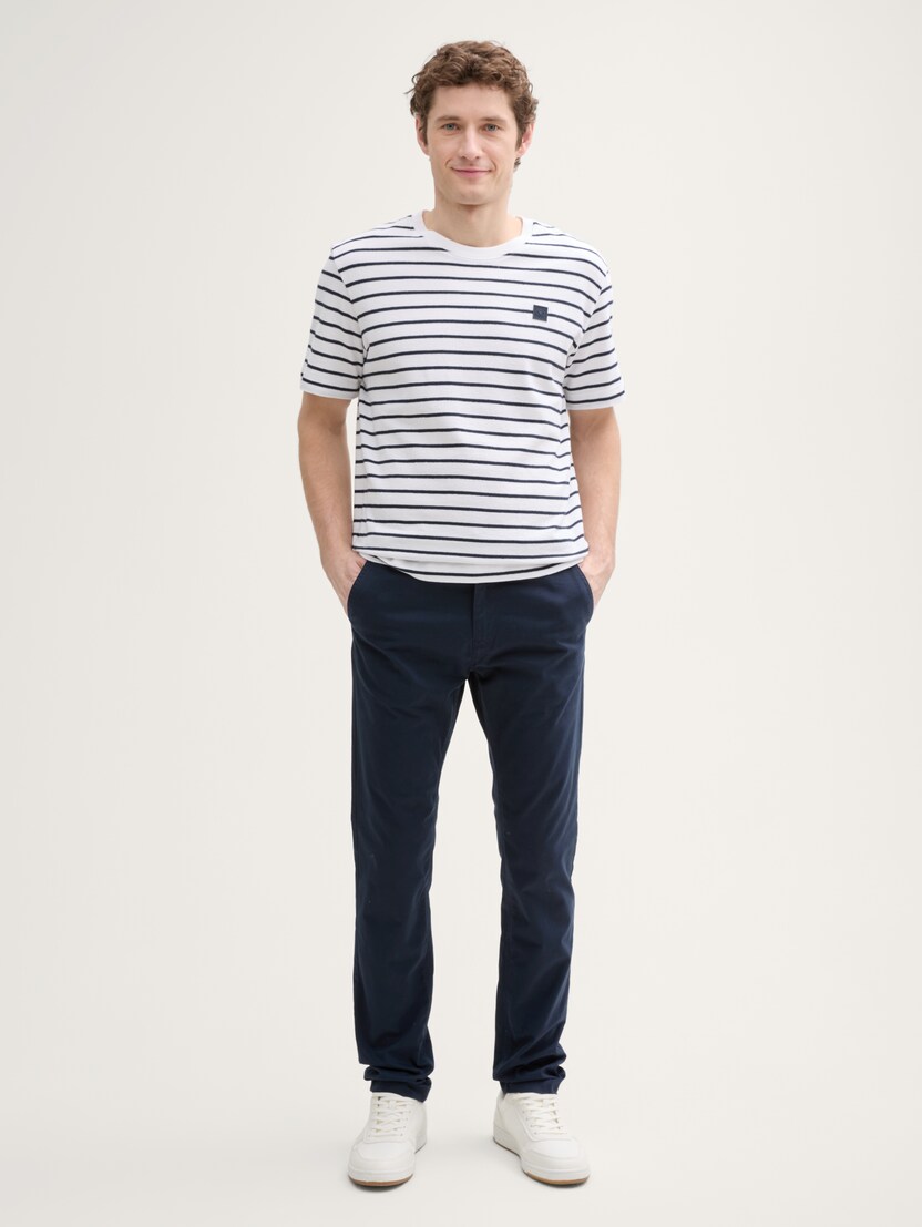 TOM TAILOR Pantaloni Uomo Regular | Casual Moderno Taglie Forti | Moda Sostenibile
