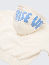 Cropped majica s kapuljačom - Bijela_1580682