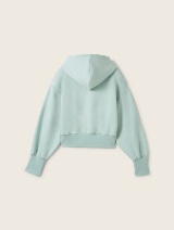 Bluză de trening decupată - Verde_7524973