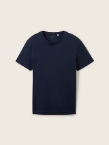 Kratka majica z majhnim logotipom - Modra_7142370