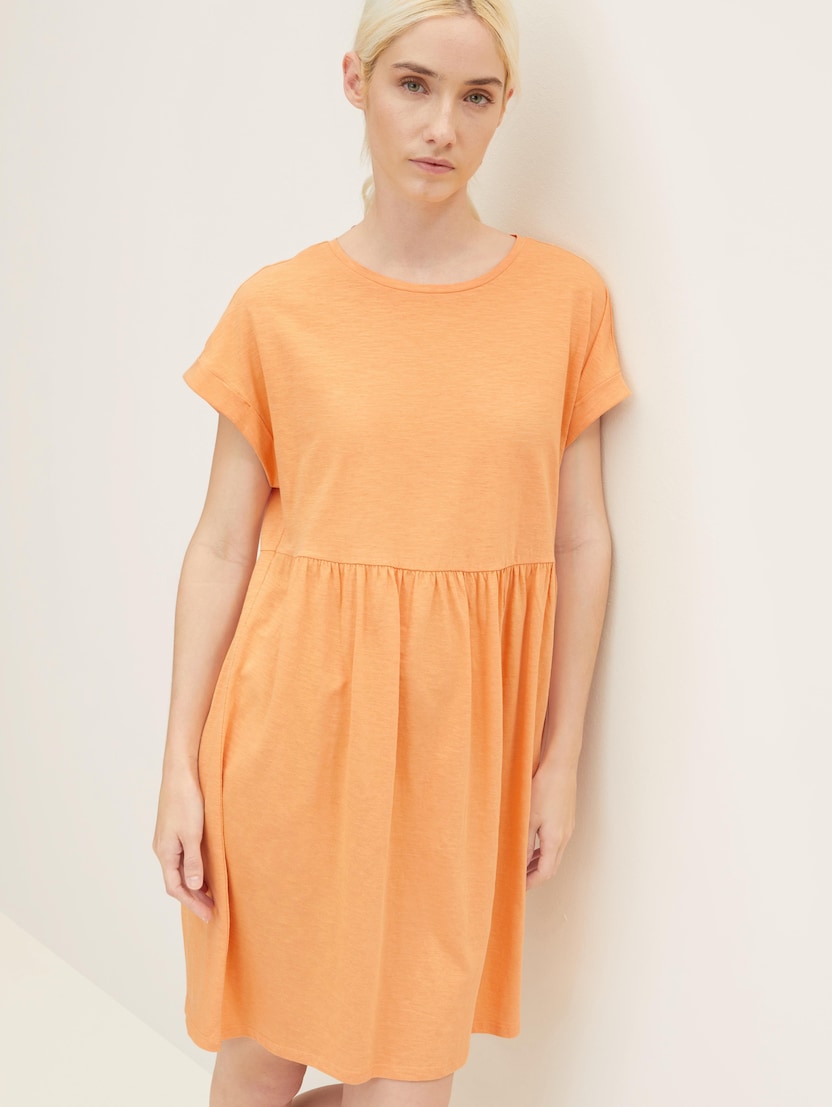 Kratka haljina od džerseja - Narančasta_6112218