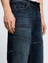 Pantaloni scurţi peste genunchi Morris - Albastru_7619648