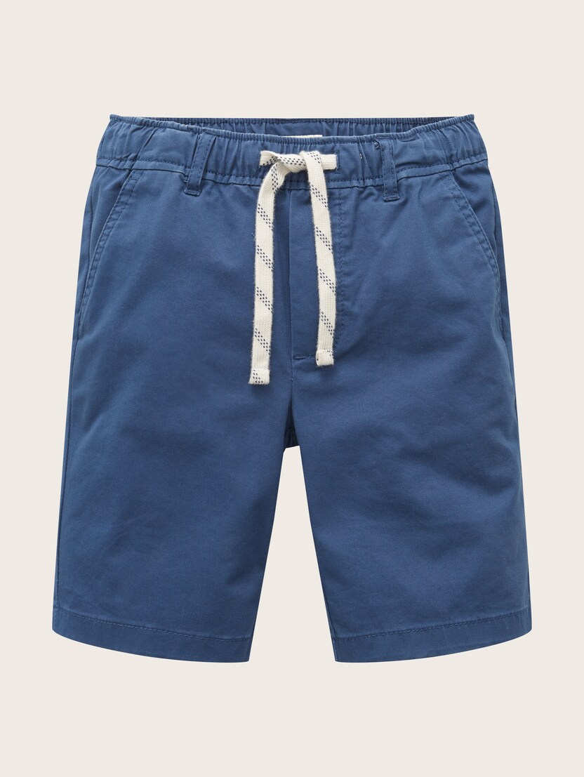 Kratke hlače chino iz ekološkega bombaža - Modra_5332575