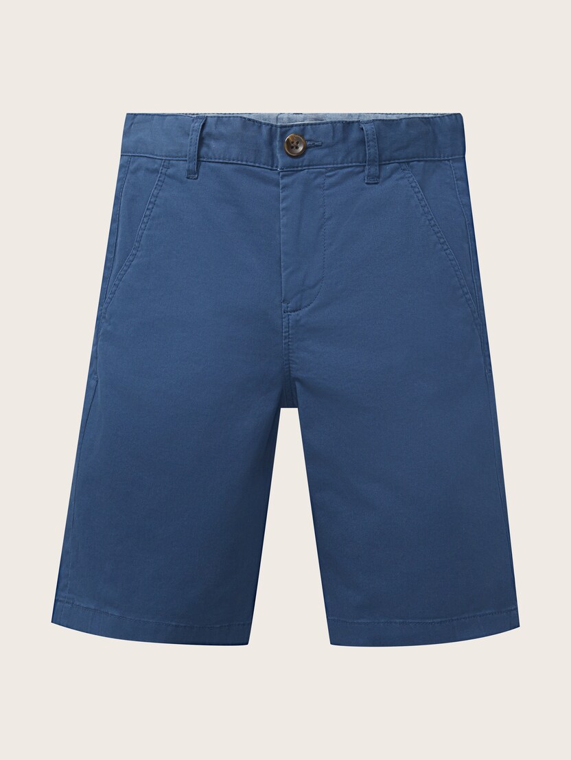 Kratke hlače chino iz ekološkega bombaža - Modra_590874