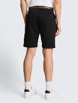 Pantaloni scurţi chino cu curea - Negru_3236552