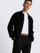 Pantaloni scurţi chino cu curea - Negru_3236552