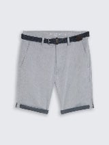 Pantaloni scurţi chino cu curea - Albastru_377813