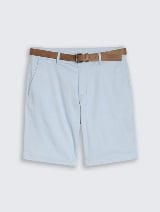 Pantaloni scurţi chino cu curea - Albastru_4229945