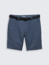Pantaloni scurţi chino cu curea - Albastru_4277424