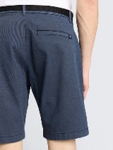Pantaloni scurţi chino cu curea - Albastru_4277424