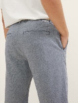 Kratke hlače Chino s pletenim pasom - Modra_7221458