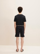 Kratke hlače chino s potiskom in pasom - Vzorec/večbarvna_954836