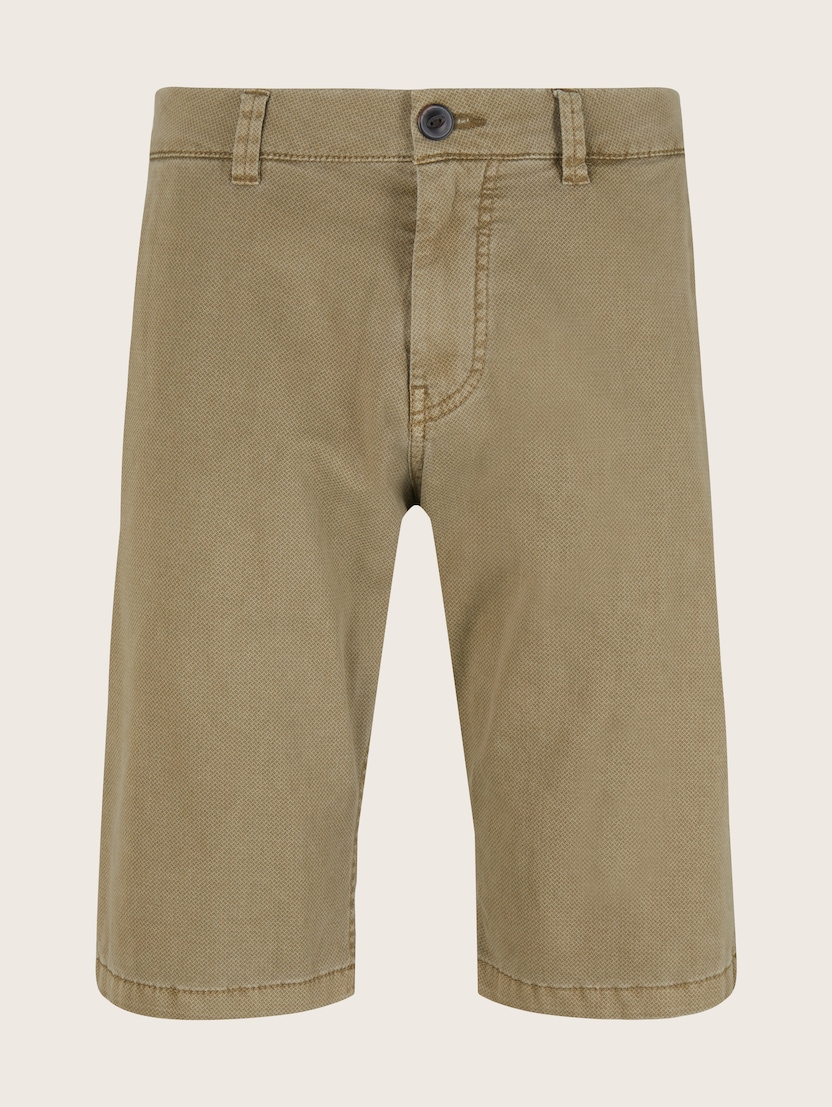 Kratke hlače Chino z minimalnim potiskom - Bež_1701378