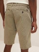 Chino kratke hlače s minimalnim printom - Bež_1701378