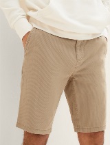 Kratke hlače Chino z minimalnim potiskom - Bež_4583556