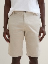 Kratke hlače Chino z minimalnim potiskom - Bež_7628291