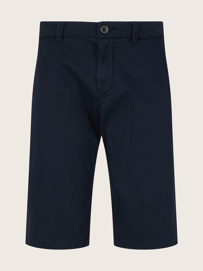 Chino kratke hlače s minimalnim printom - Plava_4054937