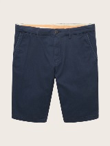 Kratke hlače Chino z minimalnim potiskom - Modra_4387805