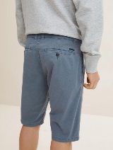 Kratke hlače Chino z minimalnim potiskom - Modra_752191