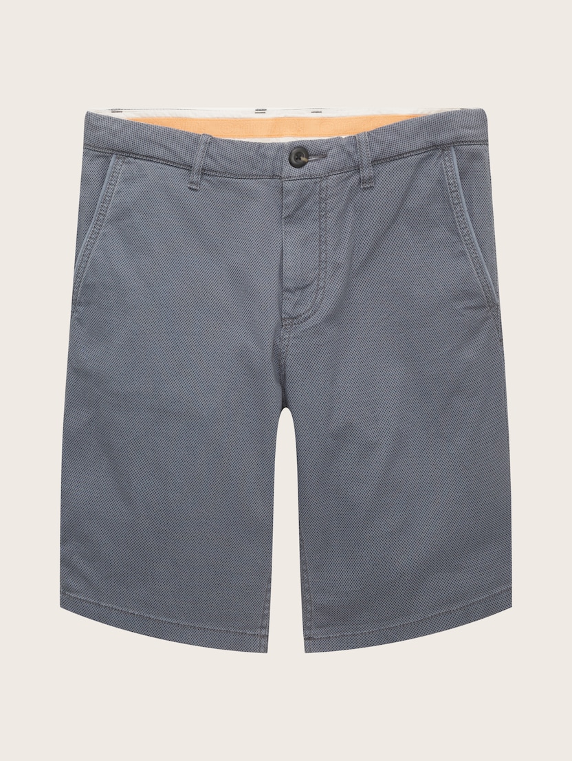 Kratke hlače Chino z minimalnim potiskom - Siva_7758702