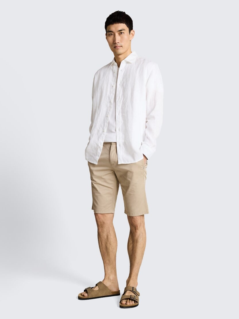 Pantaloni scurţi chino cu imprimeu minimalist - Model/Mai multe culori_7581554