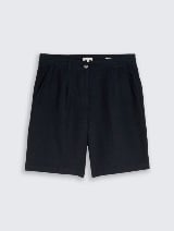 Kratke pantalone od mešavine lana - Plava_2259066