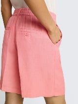 Pantaloni scurţi din in - Roz_2547282