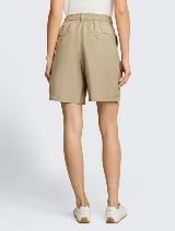 Pantaloni scurţi din in - Verde_4263996