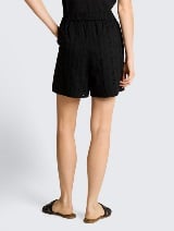 Pantaloni scurţi cu broderie - Negru_1269546