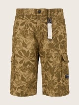 Kratke hlače z žepi in obeskom na pasu - Vzorec/večbarvna_1468918