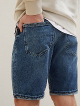 Pantaloni scurţi Josh regular fit jeans - Albastru_154958