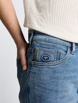 Pantaloni scurţi Josh regular fit jeans - Albastru_3915726