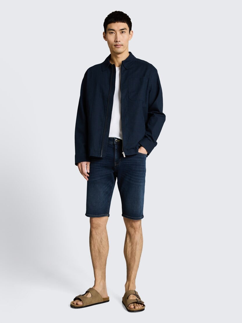 Josh kratke pantalone od teksasa klasičnog kroja - Plava-1050032-10173-15