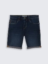Josh kratke pantalone od teksasa klasičnog kroja - Plava_4355487