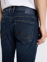 Josh kratke pantalone od teksasa klasičnog kroja - Plava_4355487