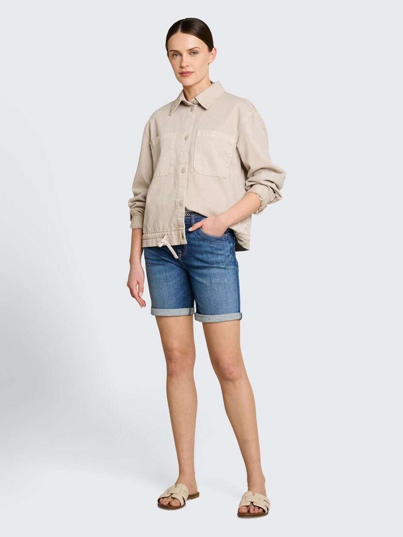 Pantaloni scurţi Maya - Albastru_5551224