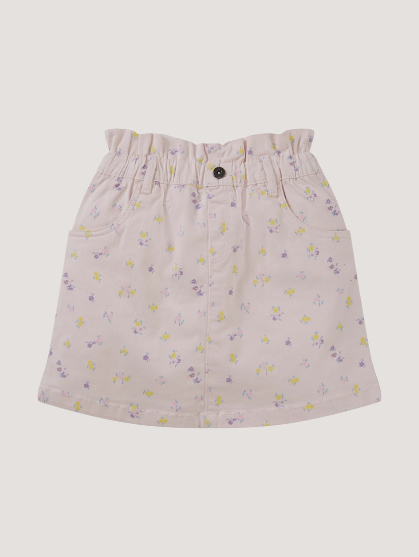Mini teksas suknja cvetnog minimalnog uzorka - Uzorak/višebojna_6441957
