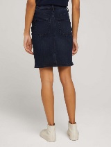 Kratka teksas suknja blago ispranog izgleda - Plava_4528711