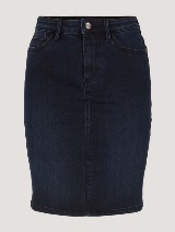 Kratka teksas suknja blago ispranog izgleda - Plava_4528711