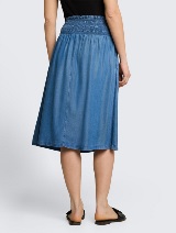 Suknja od tencel tkanine - Plava_1608851