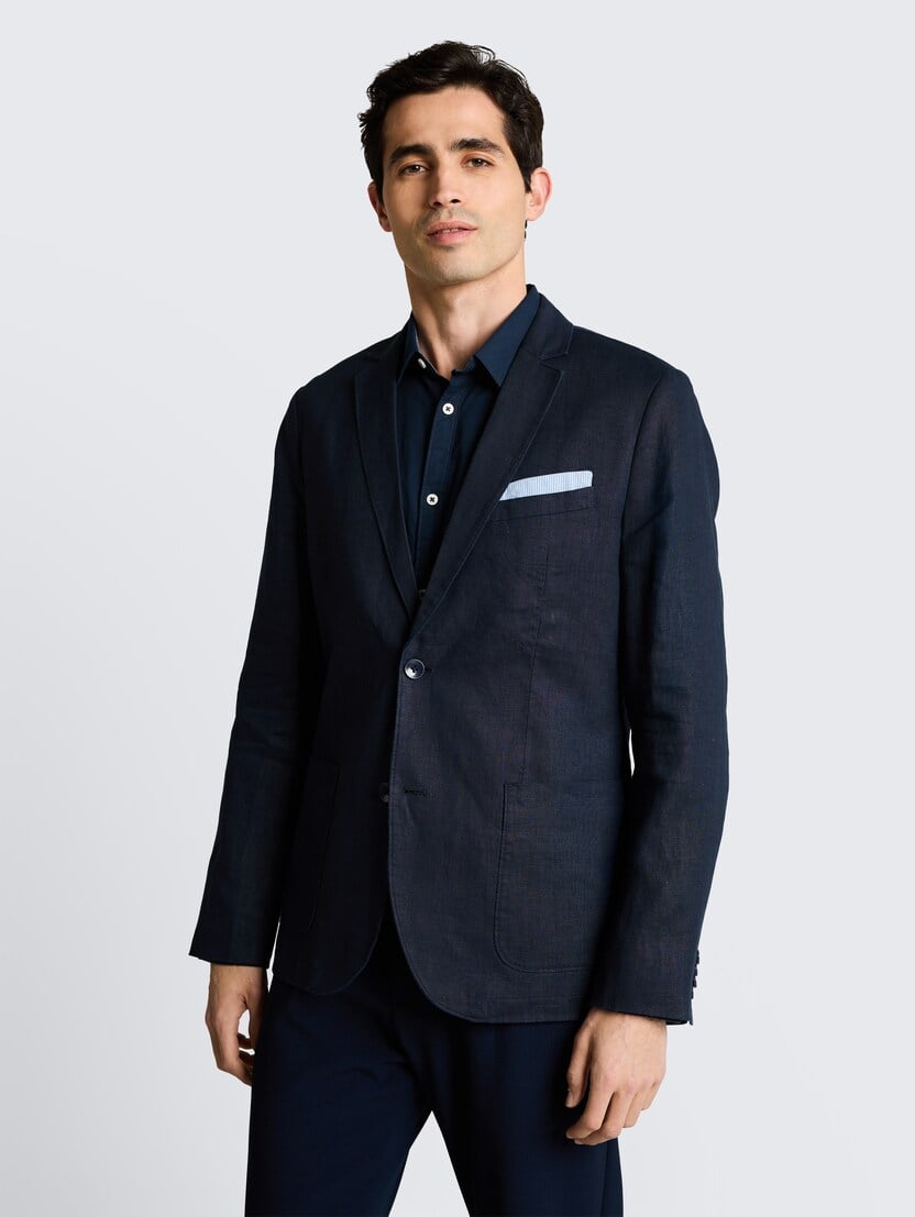 Sacou din in - Albastru-1050342-10668-16