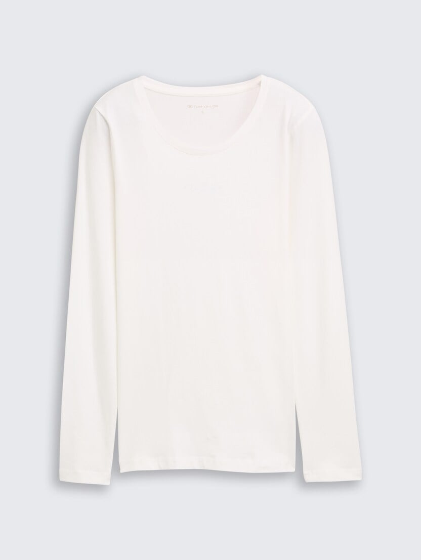 Majica sa sjajnim printom loga - Bela