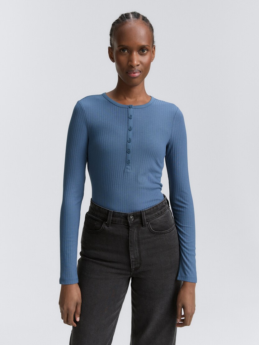 Tricou Henley - Albastru-1047867-28969-16