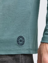 Majica sa Henley izrezom - Zelena_5634871