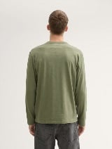 Majica s Henley izrezom - Zelena_670023