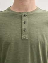 Majica s Henley izrezom - Zelena_670023