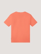 Majica s kratkimi rokavi s potiskom spredaj - Oranžna_1815452